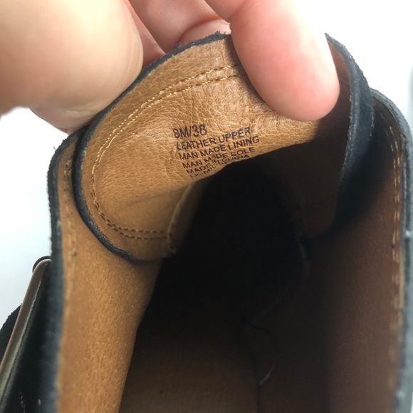 Lucky Brand | Mickie Buckle Black Ankle Boots - Picture 6 of 8